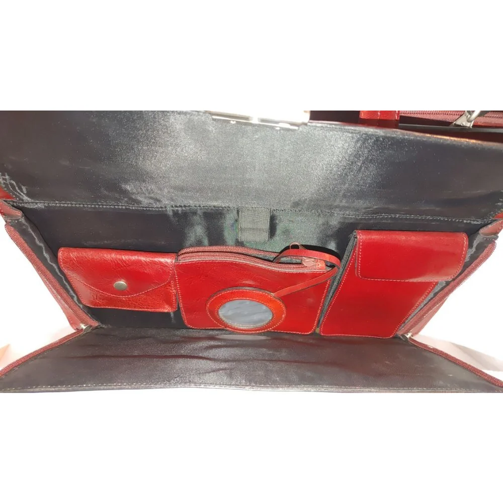 Vera Pelle Leather Laptop Attache Case